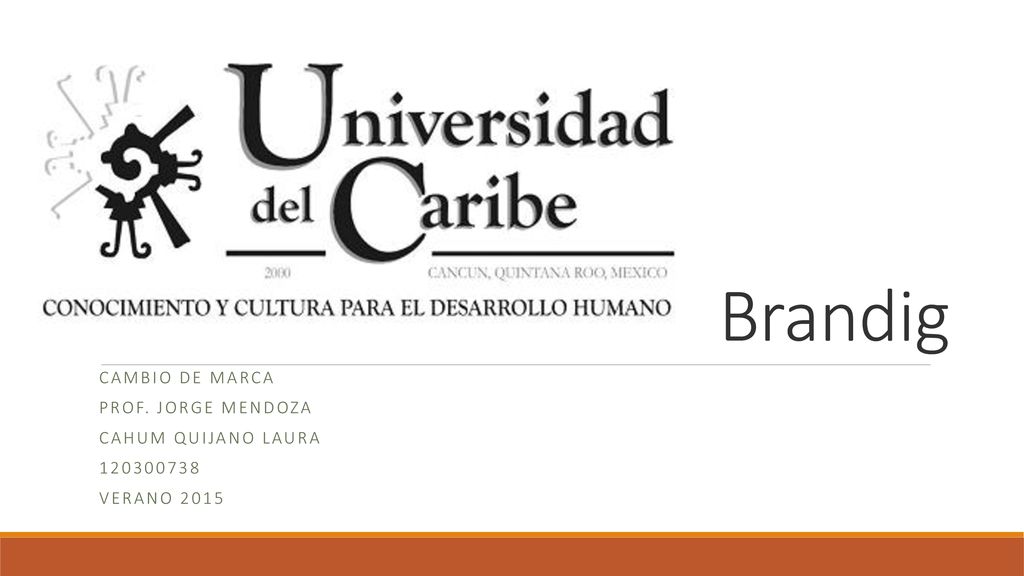 Brandig Cambio de Marca Prof. Jorge Mendoza Cahum Quijano Laura