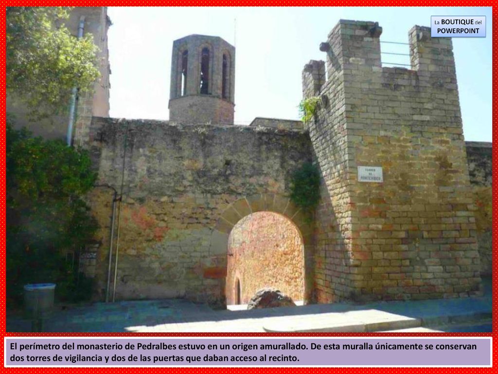 El perímetro del monasterio de Pedralbes estuvo en un origen amurallado.