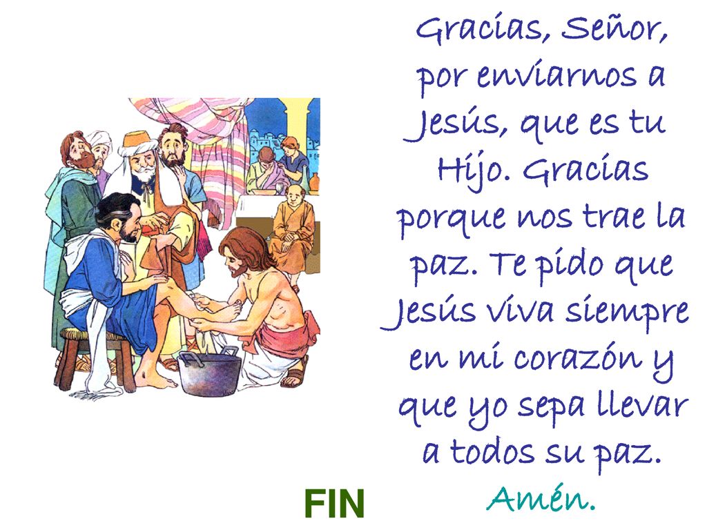 Gracias, Señor, por enviarnos a Jesús, que es tu Hijo