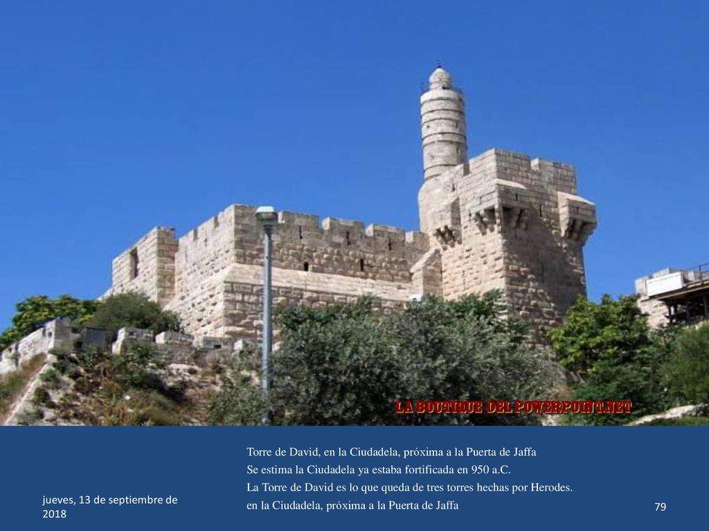 Torre de David, en la Ciudadela, próxima a la Puerta de Jaffa
