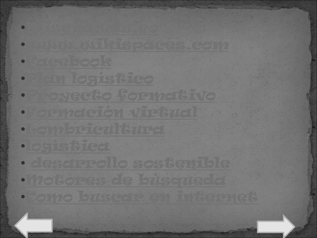 Misena.edu.co   Facebook. Plan logístico. Proyecto formativo. Formación virtual.