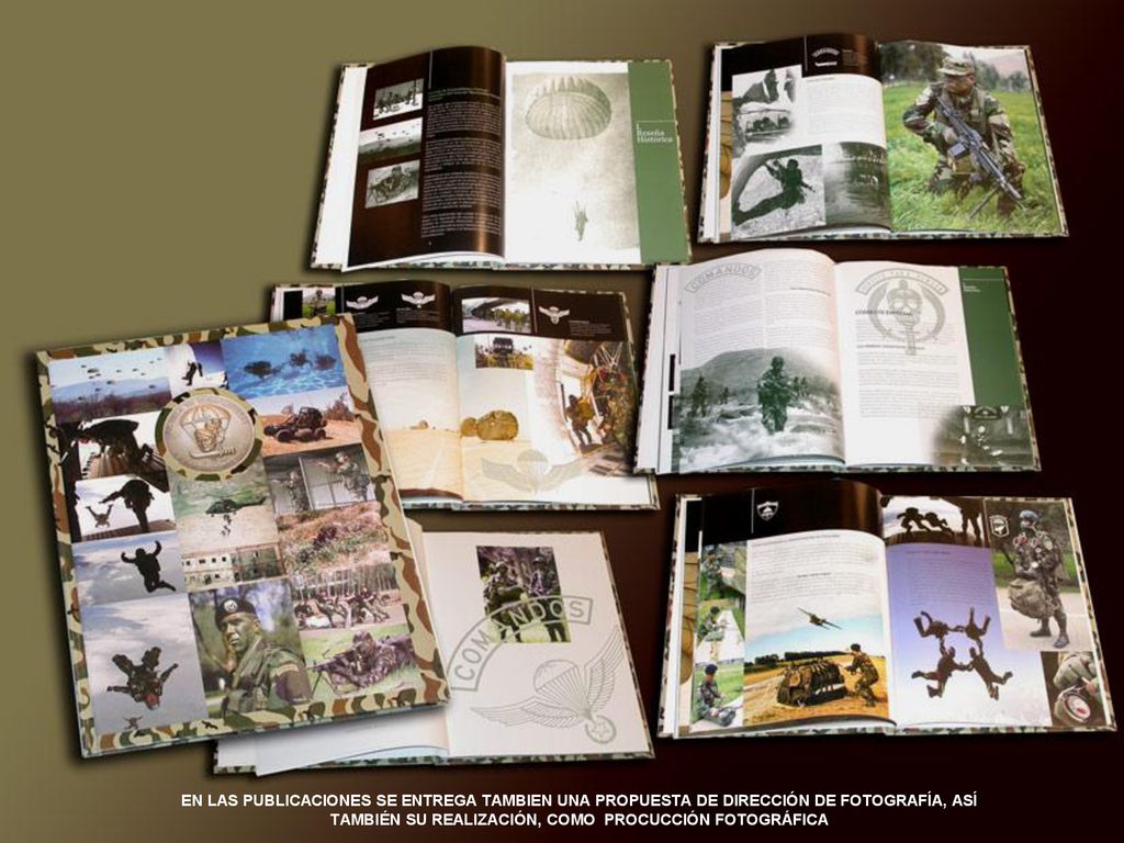 EN LAS PUBLICACIONES SE ENTREGA TAMBIEN UNA PROPUESTA DE DIRECCIÓN DE FOTOGRAFÍA, ASÍ TAMBIÉN SU REALIZACIÓN, COMO PROCUCCIÓN FOTOGRÁFICA