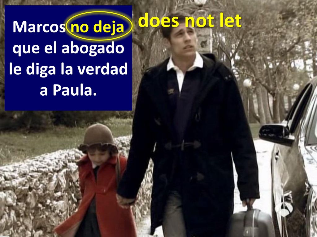 Marcos no deja que el abogado le diga la verdad a Paula.