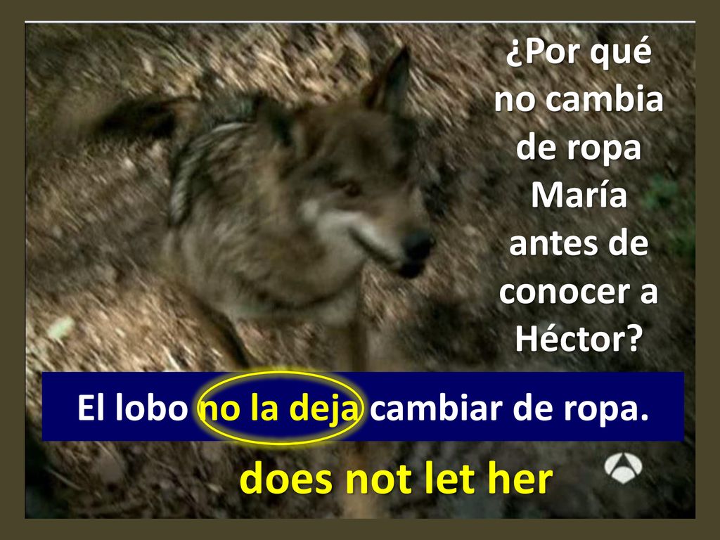 ¿Por qué no cambia de ropa María antes de conocer a Héctor