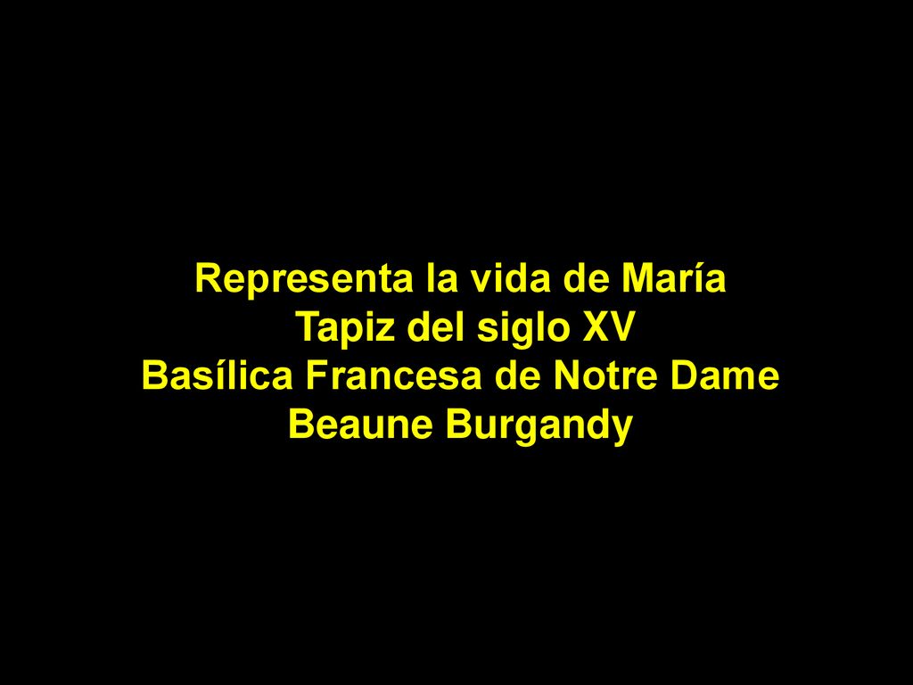 Representa la vida de María Basílica Francesa de Notre Dame