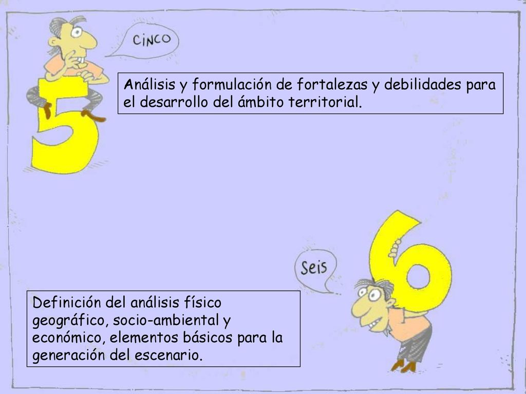 Análisis y formulación de fortalezas y debilidades para el desarrollo del ámbito territorial.