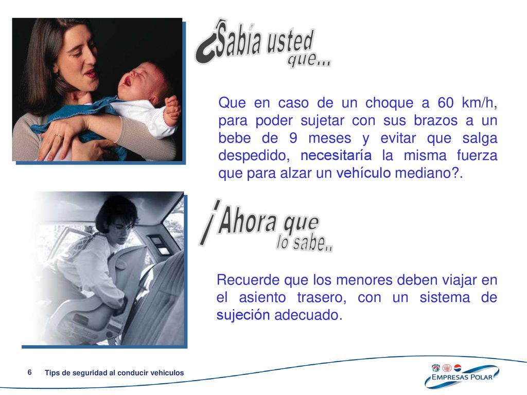 ¿ Sabía usted que... ¡ Ahora que lo sabe..
