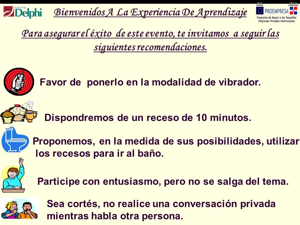 Bienvenidos A La Experiencia De Aprendizaje