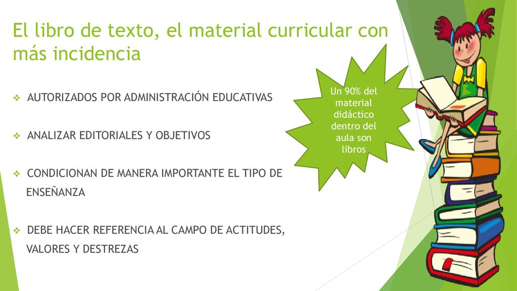 El libro de texto, el material curricular con más incidencia