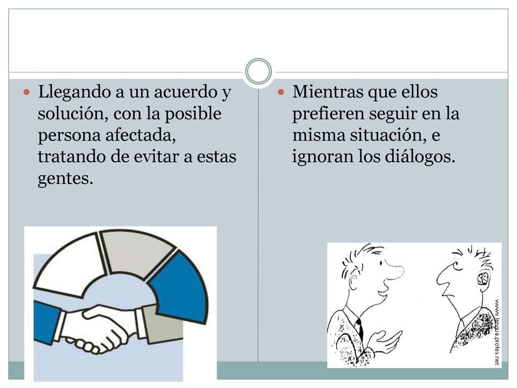 Llegando a un acuerdo y solución, con la posible persona afectada, tratando de evitar a estas gentes.