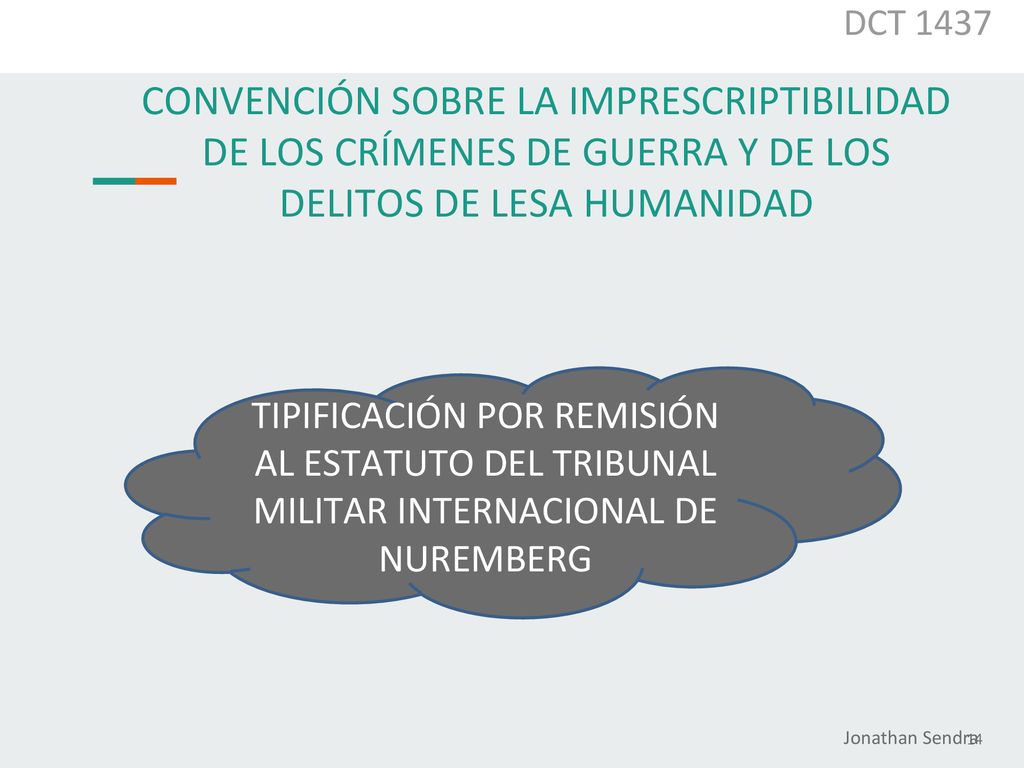 DCT 1437 CONVENCIÓN SOBRE LA IMPRESCRIPTIBILIDAD DE LOS CRÍMENES DE GUERRA Y DE LOS DELITOS DE LESA HUMANIDAD.