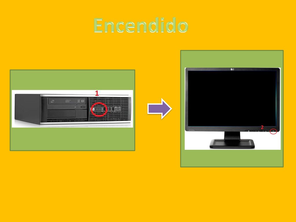 Encendido También se puede comparar con el procedimiento para el lavado de manos y luego se relaciona con el encendido correcto de una computadora.
