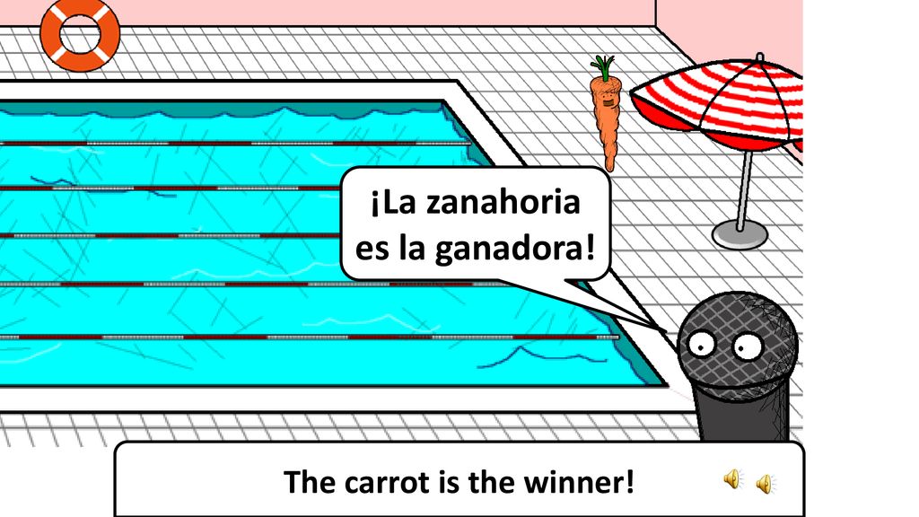 ¡La zanahoria es la ganadora! The carrot is the winner!