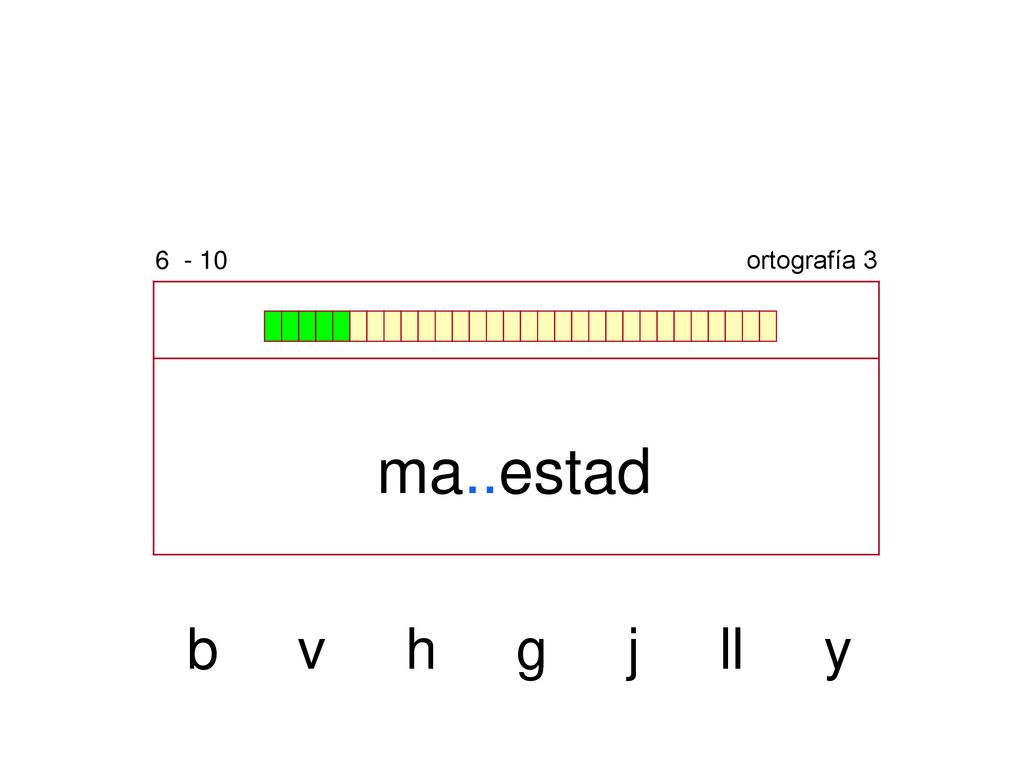 ortografía 3 ma..estad b v h g j ll y