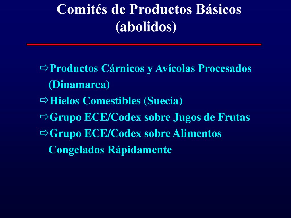 Comités de Productos Básicos (abolidos)