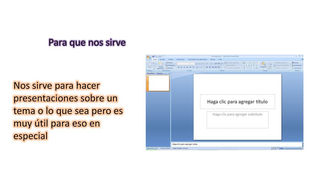 Para que nos sirve Nos sirve para hacer presentaciones sobre un tema o lo que sea pero es muy útil para eso en especial.