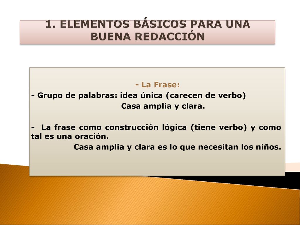 Elementos básicos para una buena redacción