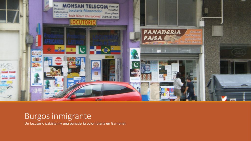 Burgos inmigrante Un locutorio pakistaní y una panadería colombiana en Gamonal.