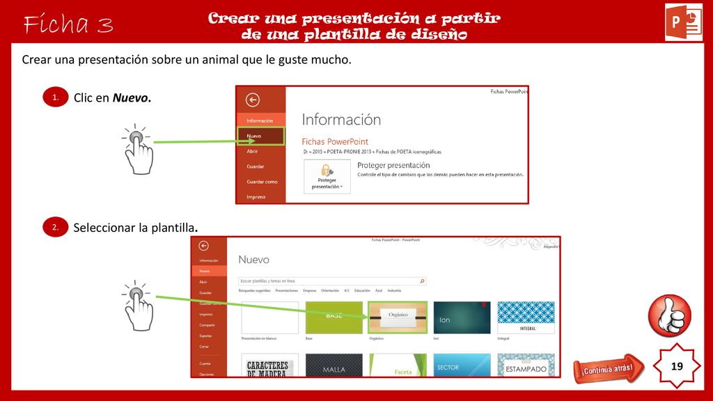 Crear una presentación a partir de una plantilla de diseño