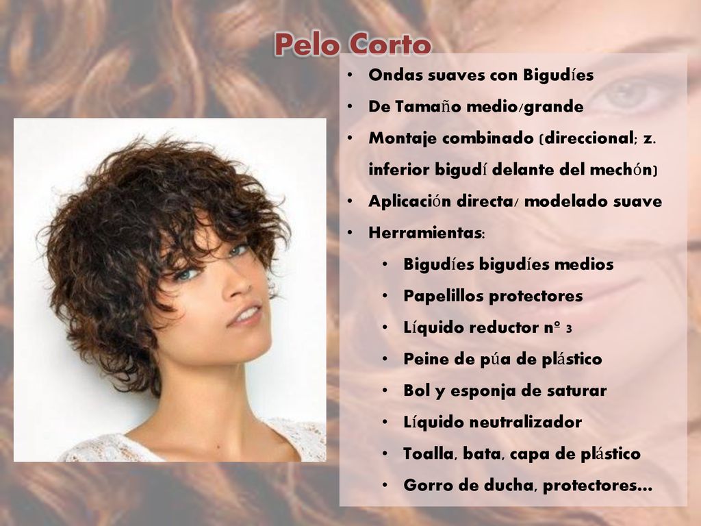Pelo Corto Ondas suaves con Bigudíes De Tamaño medio/grande