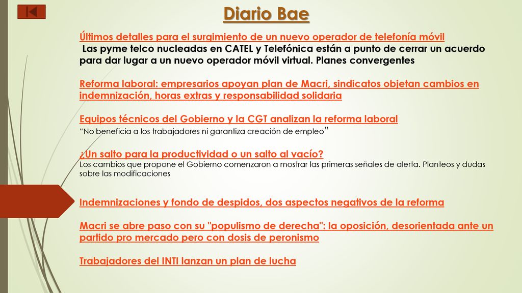 Diario Bae Últimos detalles para el surgimiento de un nuevo operador de telefonía móvil.