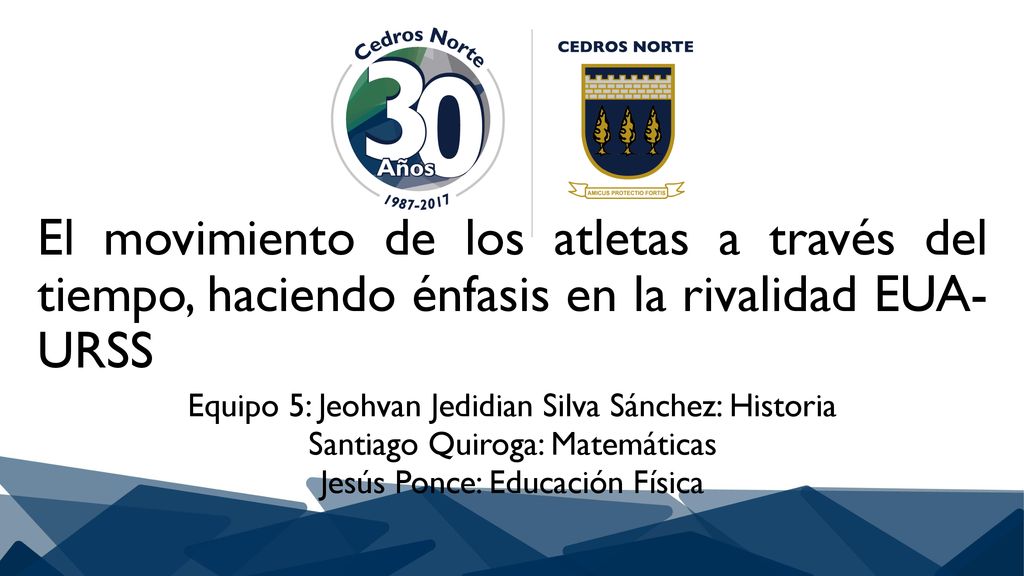 El movimiento de los atletas a través del tiempo, haciendo énfasis en la rivalidad EUA- URSS