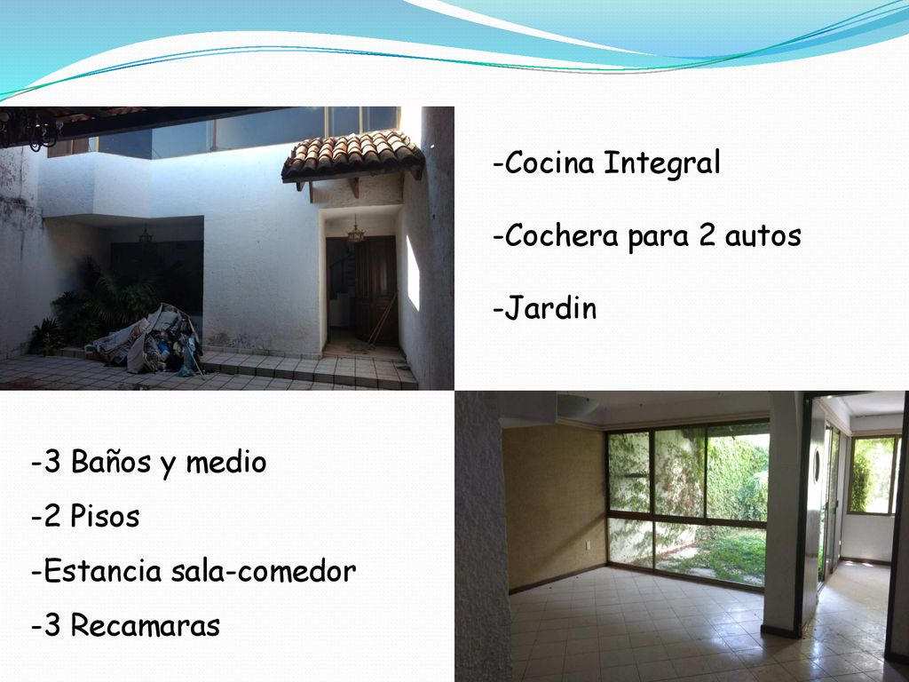 Cocina Integral Cochera para 2 autos. Jardin. 3 Baños y medio.