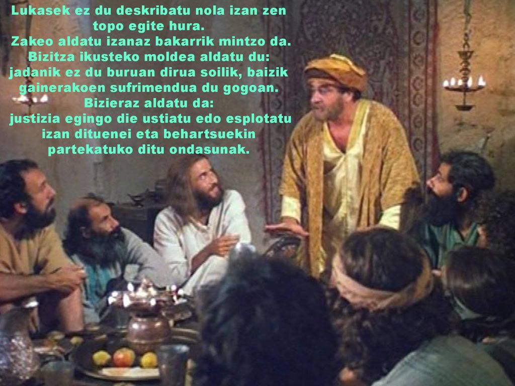Lukasek ez du deskribatu nola izan zen topo egite hura.