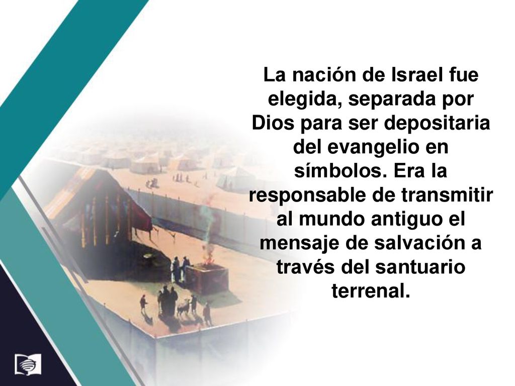 La nación de Israel fue elegida, separada por Dios para ser depositaria del evangelio en símbolos.