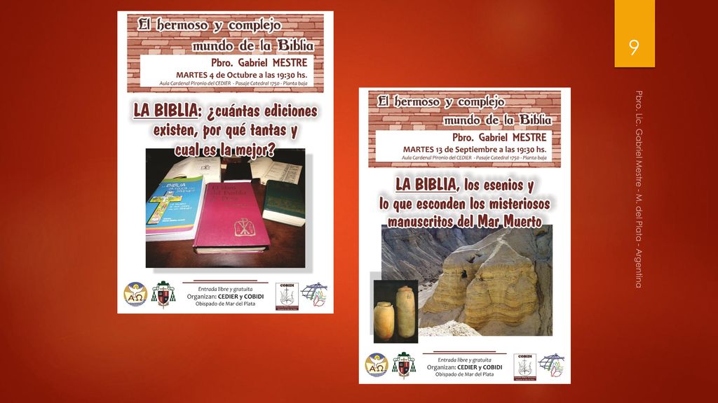 Pbro. Lic. Gabriel Mestre - M. del Plata - Argentina
