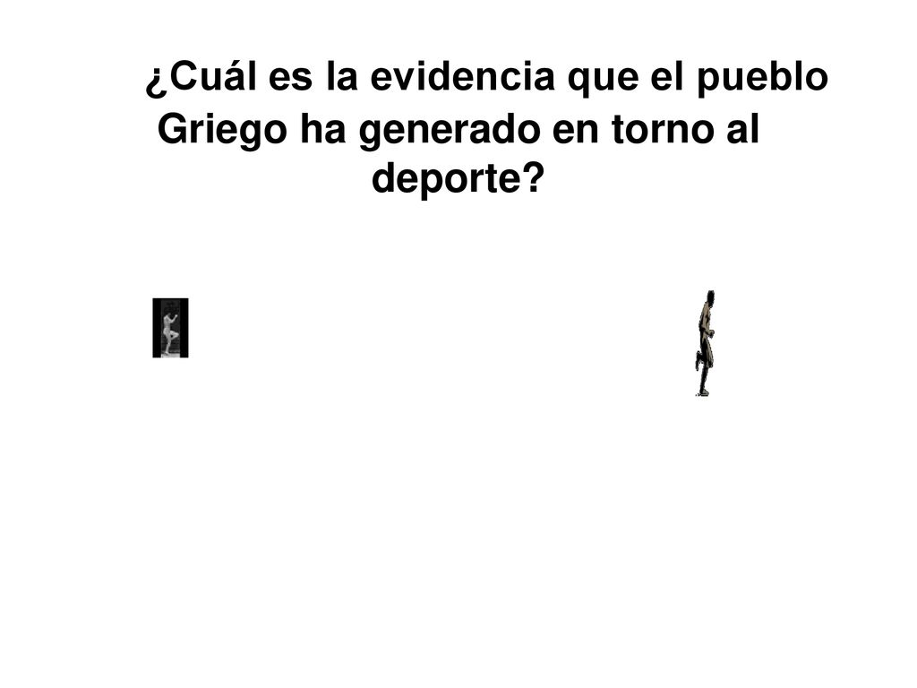¿Cuál es la evidencia que el pueblo Griego ha generado en torno al deporte