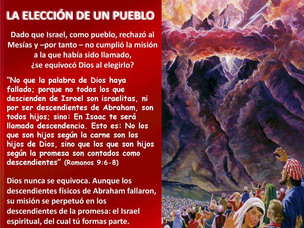 LA ELECCIÓN DE UN PUEBLO ¿se equivocó Dios al elegirlo