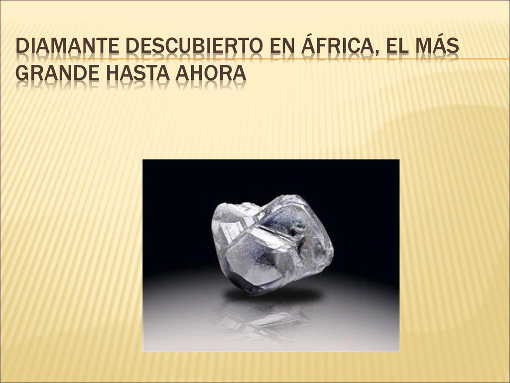 Diamante descubierto en África, el más grande hasta ahora