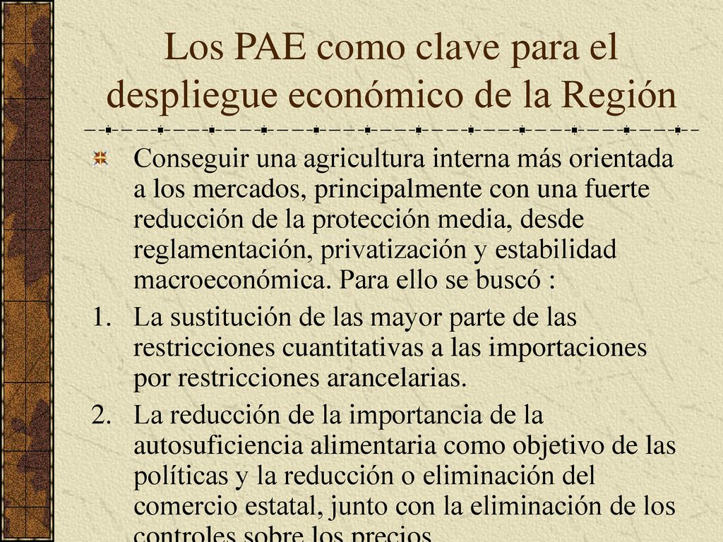 Los PAE como clave para el despliegue económico de la Región