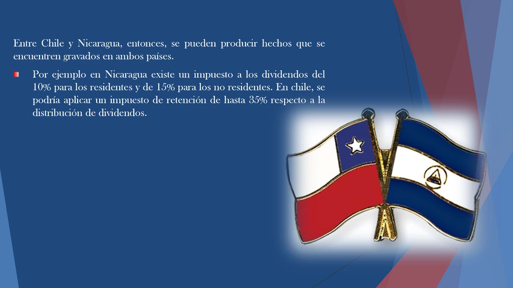 Entre Chile y Nicaragua, entonces, se pueden producir hechos que se encuentren gravados en ambos países.