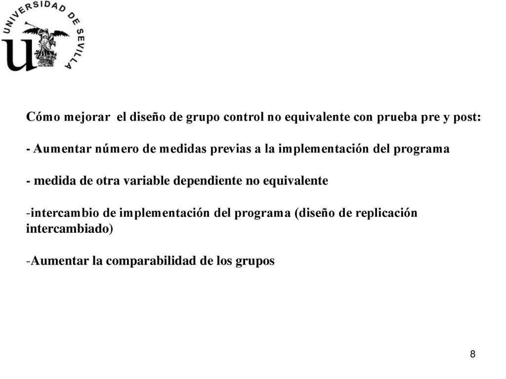Cómo mejorar el diseño de grupo control no equivalente con prueba pre y post: