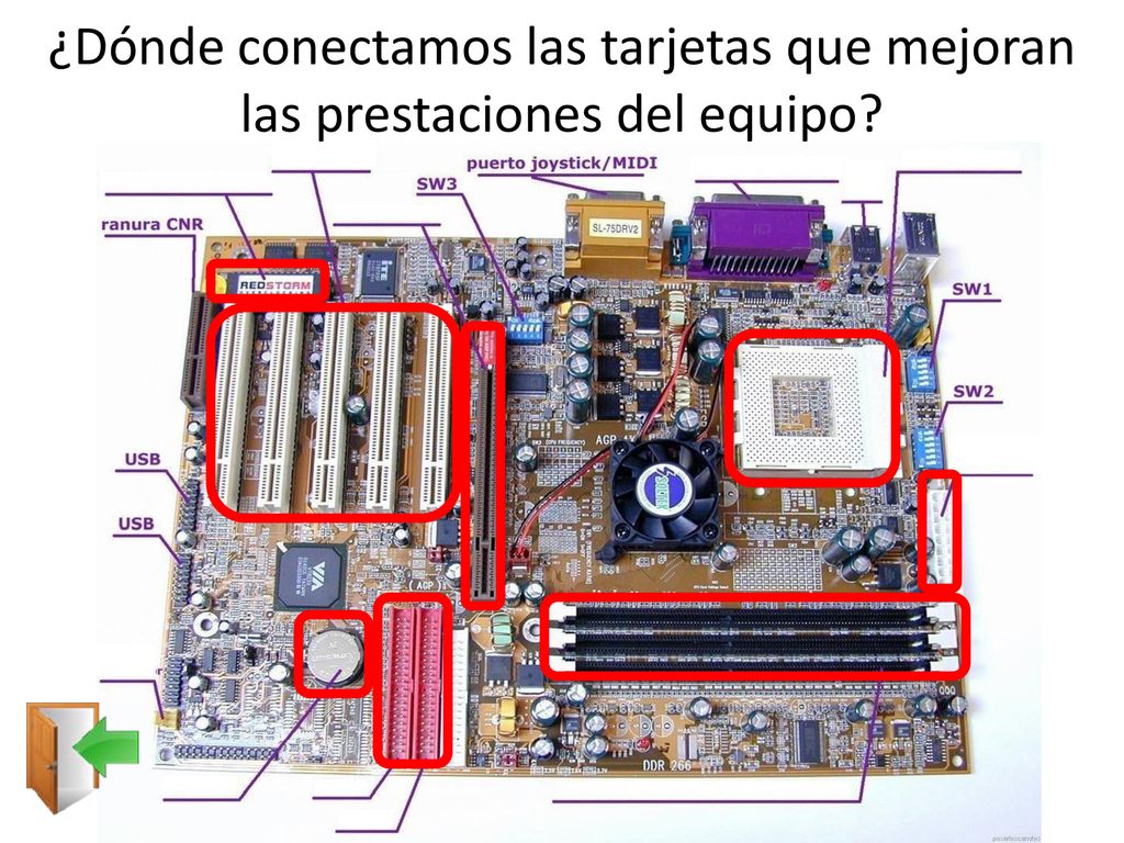 ¿Dónde conectamos las tarjetas que mejoran las prestaciones del equipo