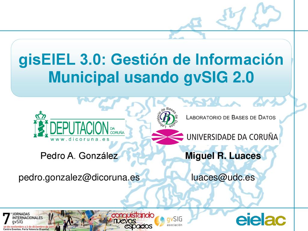 gisEIEL 3.0: Gestión de Información Municipal usando gvSIG 2.0