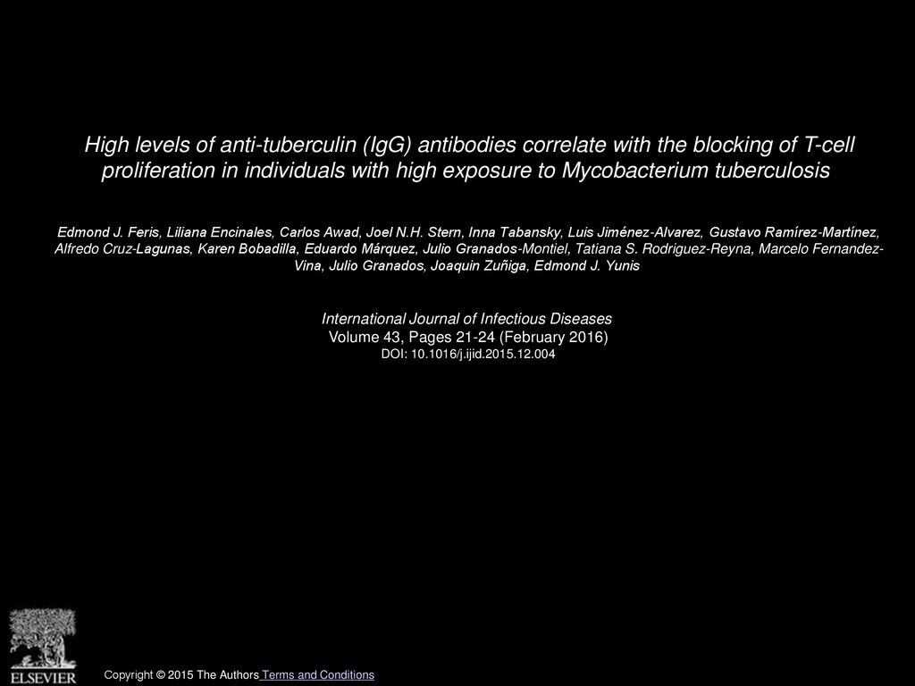 High levels of anti-tuberculin (IgG) antibodies correlate with the blocking of T-cell proliferation in individuals with high exposure to Mycobacterium tuberculosis