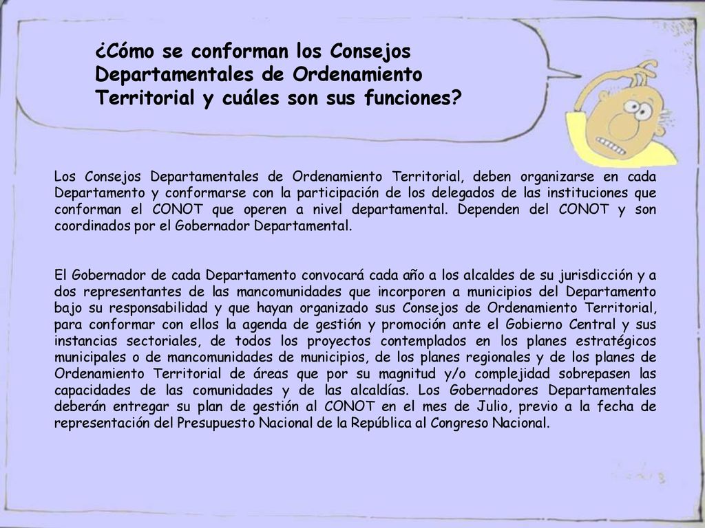 ¿Cómo se conforman los Consejos Departamentales de Ordenamiento Territorial y cuáles son sus funciones