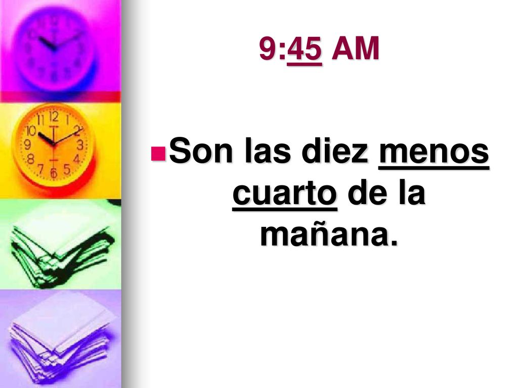 Telling Time In Spanish Ppt Descargar telling-time-in-spanish-ppt-descargar