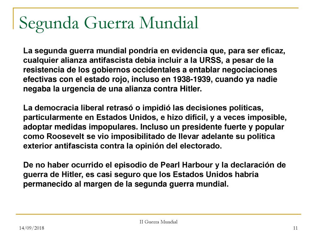 Segunda Guerra Mundial - ppt descargar