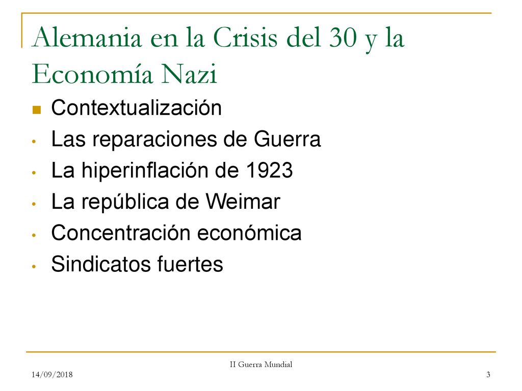 Alemania en la Crisis del 30 y la Economía Nazi