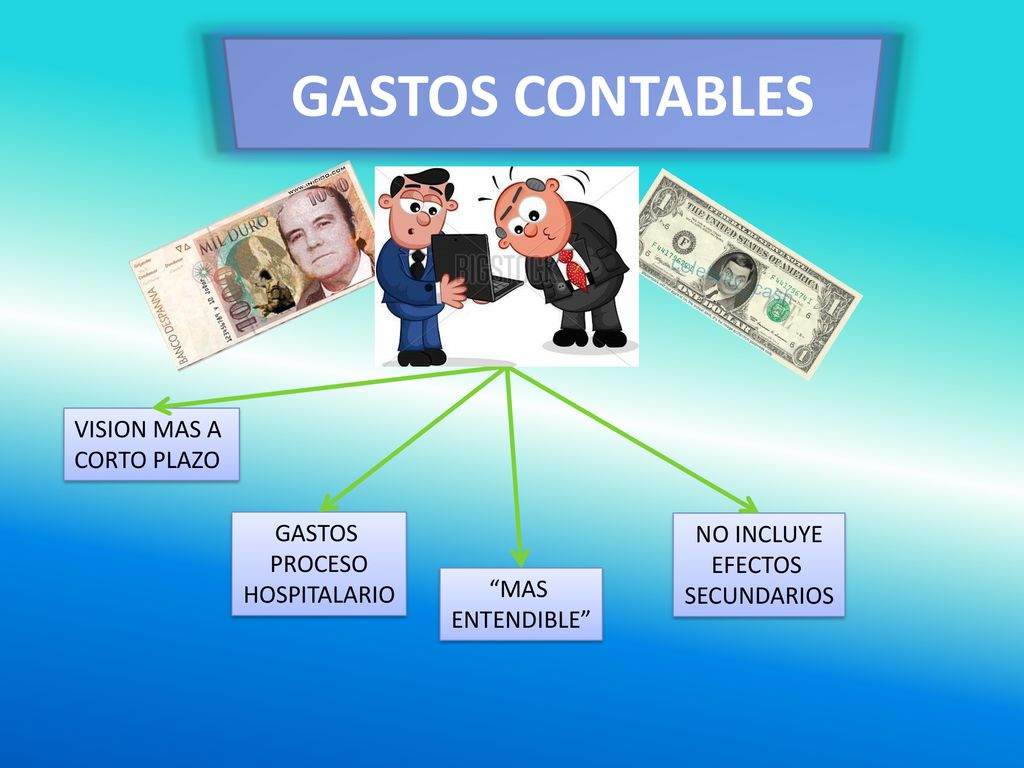 GASTOS CONTABLES VISION MAS A CORTO PLAZO GASTOS NO INCLUYE PROCESO