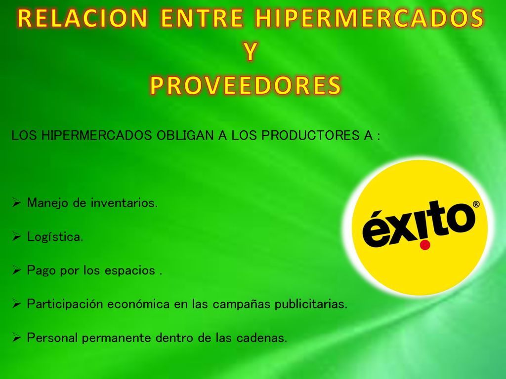 LOS HIPERMERCADOS OBLIGAN A LOS PRODUCTORES A :