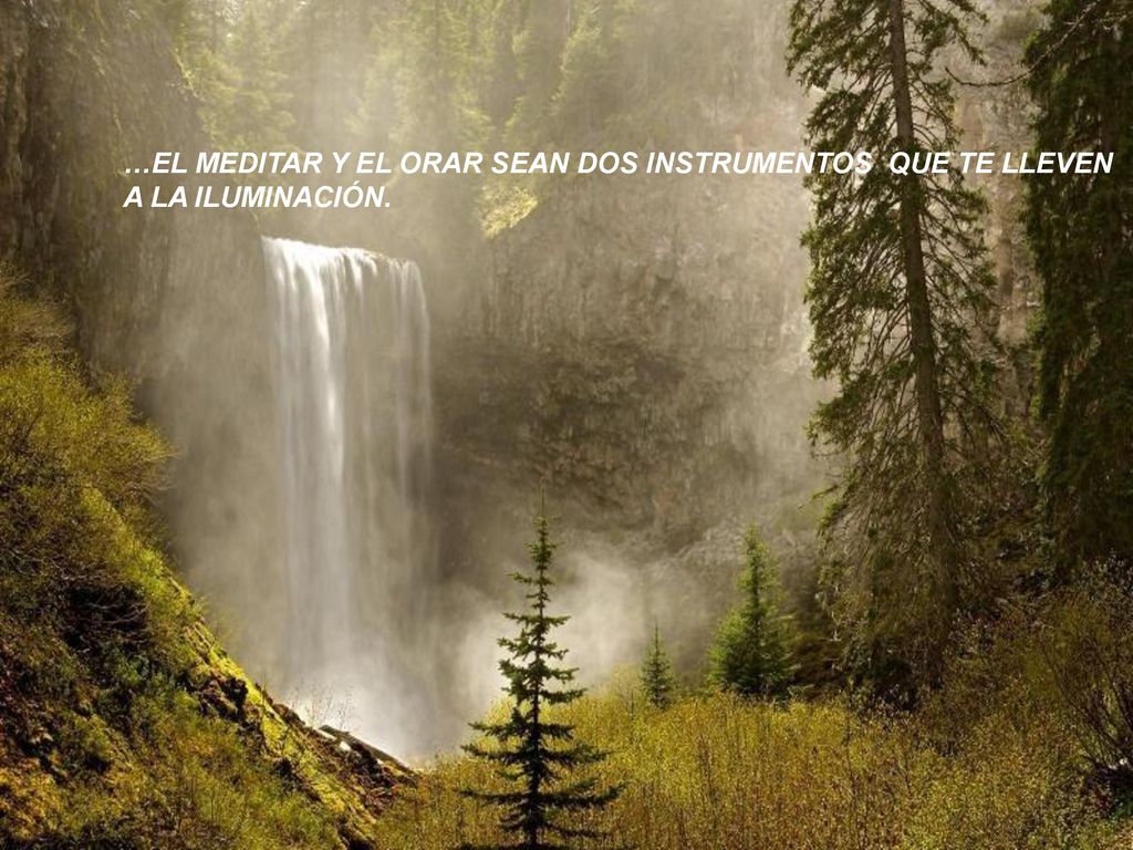 …EL MEDITAR Y EL ORAR SEAN DOS INSTRUMENTOS QUE TE LLEVEN