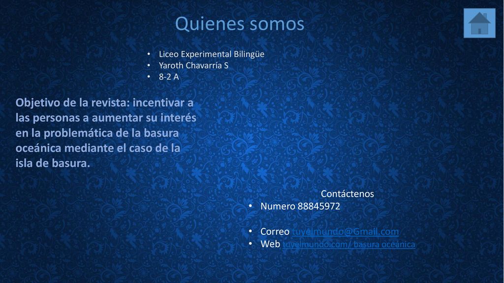 Quienes somos Liceo Experimental Bilingüe. Yaroth Chavarría S. 8-2 A.