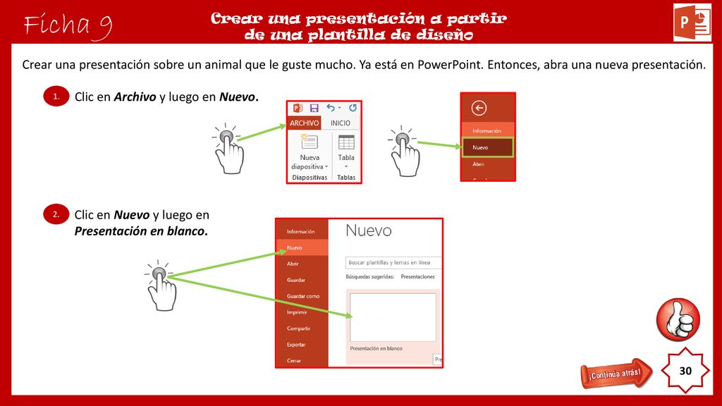 Crear una presentación a partir de una plantilla de diseño