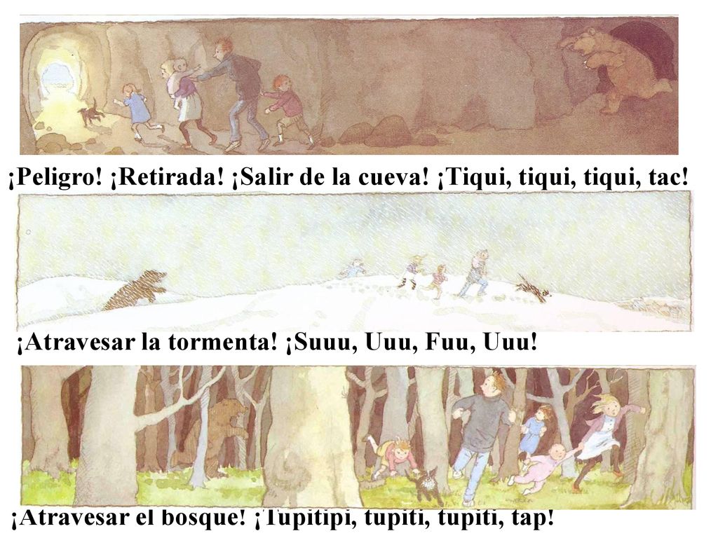 ¡Peligro! ¡Retirada! ¡Salir de la cueva! ¡Tiqui, tiqui, tiqui, tac!