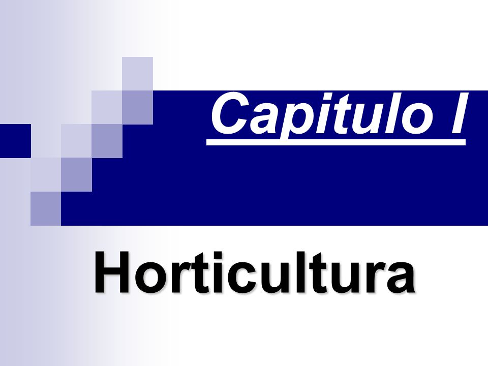 Capitulo I Horticultura